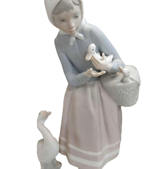 Vintage “Shepherdess with Ducks” Figurine by Lladro