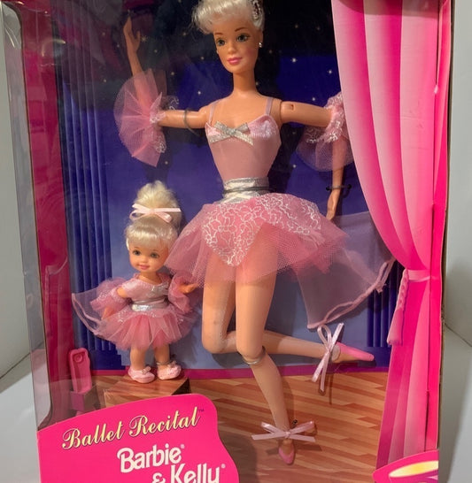 Vintage Ballet Recital Barbie & Kelly Set Mattel