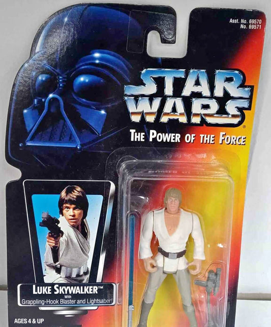 Kenner Star Wars The Power Of The Force “Luke Skywalker” with Grappling-Hook Blaster and Lightsaber