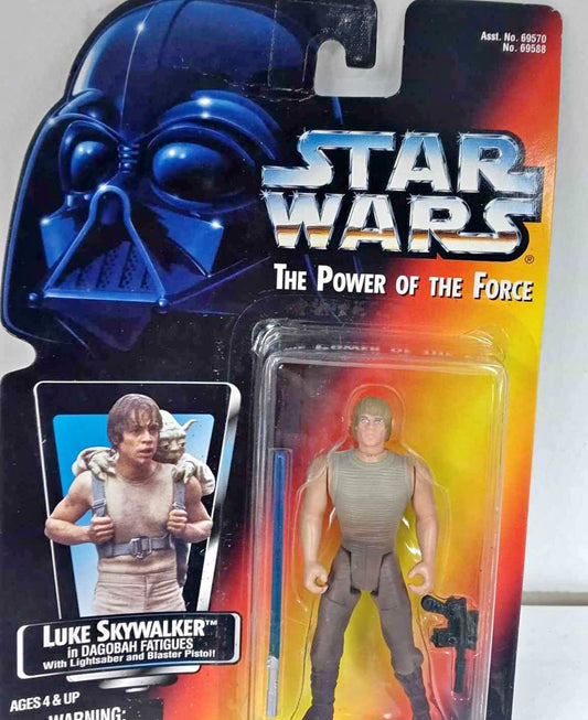 Kenner Star Wars The Power Of The Force “Luke Skywalker” in Dagobah Fatigues
