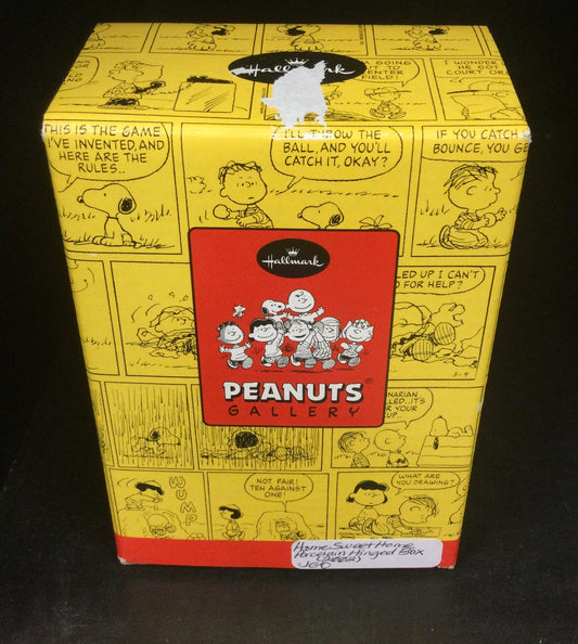 Hallmark Peanuts Gallery “Home Sweet Home” Porcelain Hinged Box