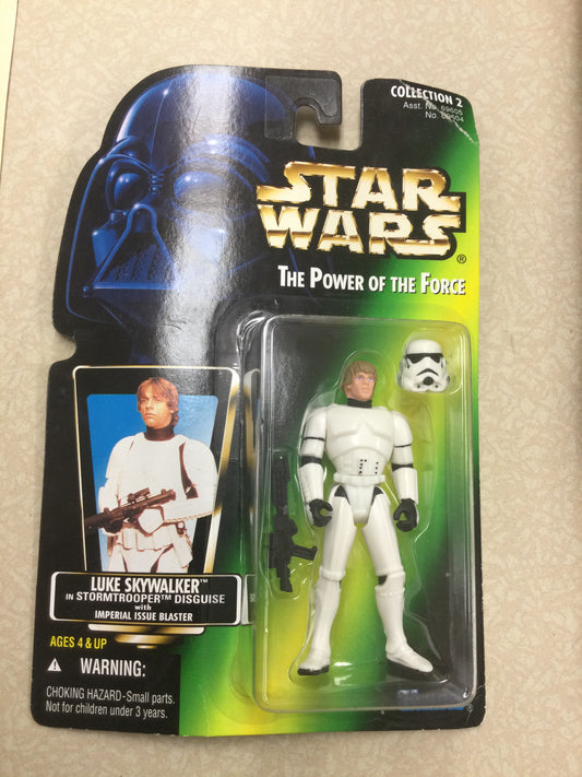Kenner Star Wars The Power Of The Force “Luke Skywalker” in Storm Trooper Disguise